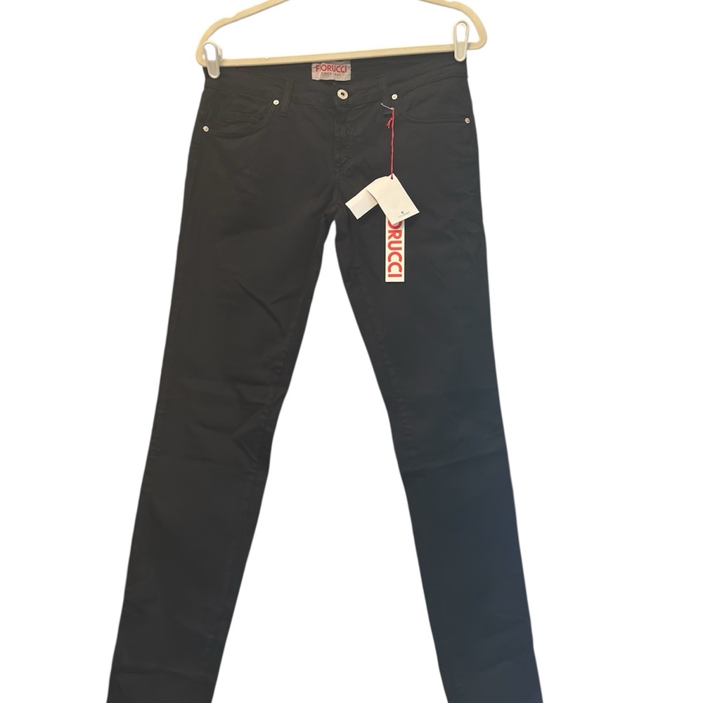 Fiorucci - Black pants (Vibrant Red and White Label).
